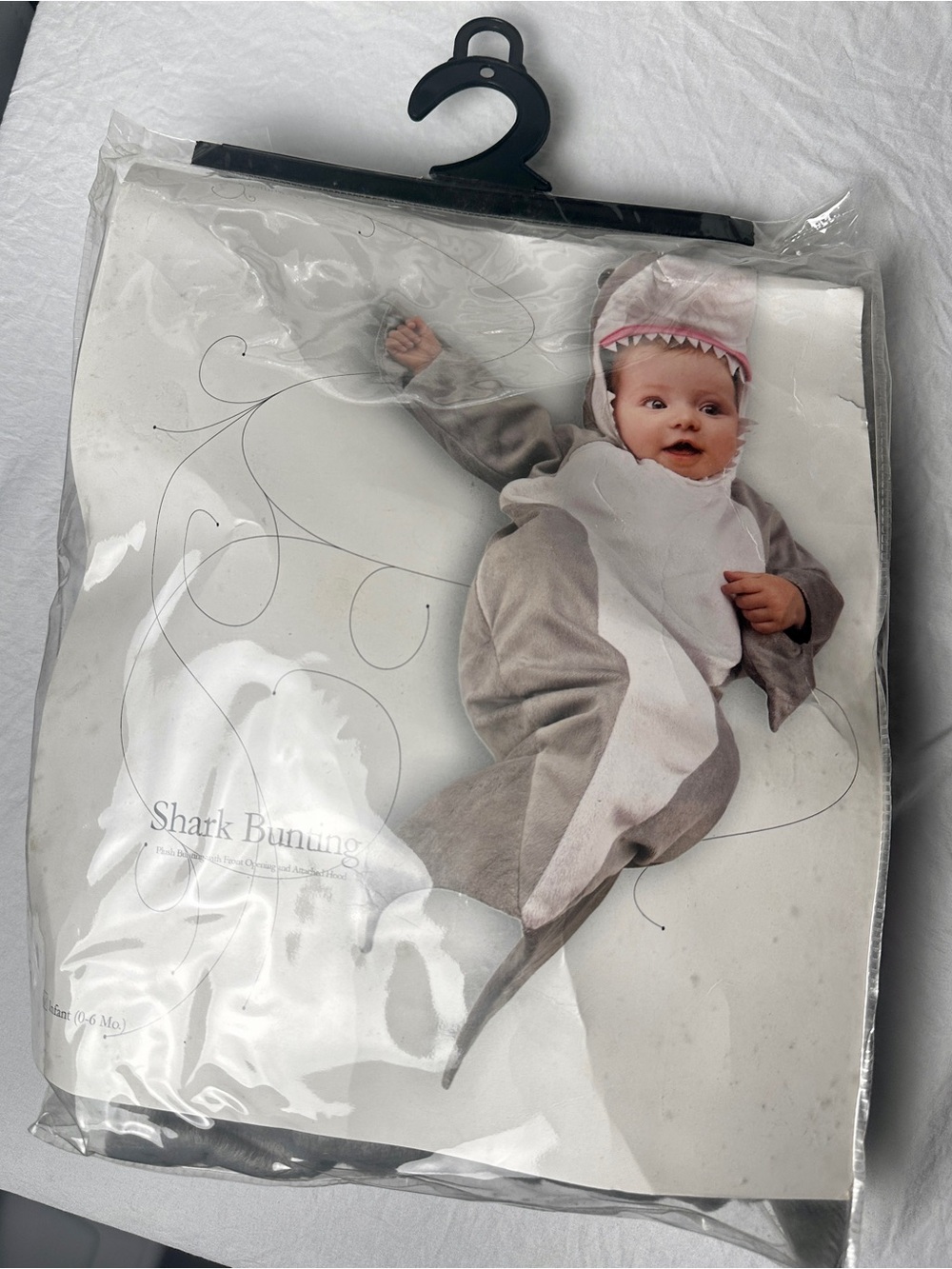 Baby Shark Costume Bunting - Gray